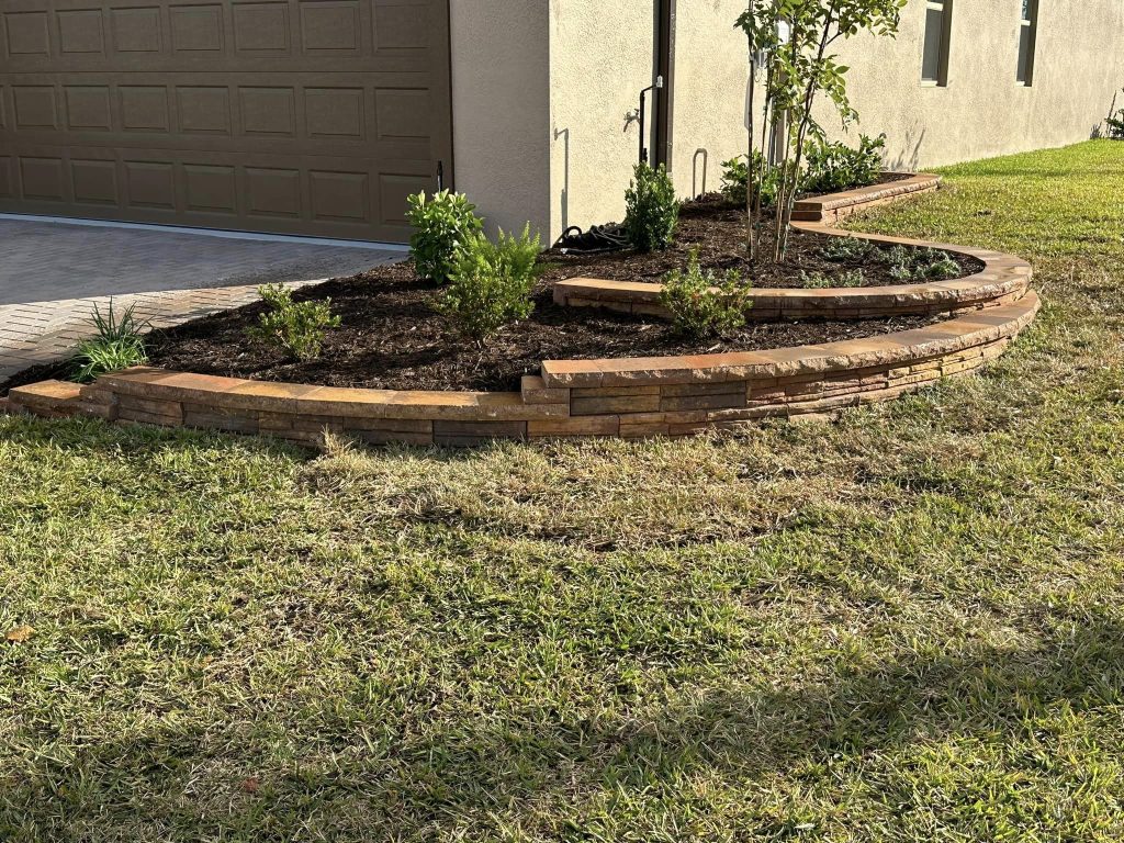 retaining wall for garden bed